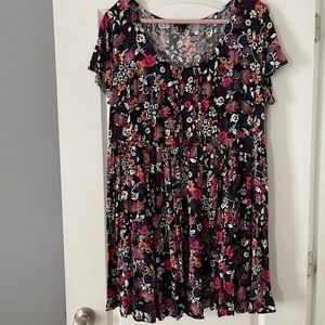 Torrid Floral Babydoll Dress, Size 3